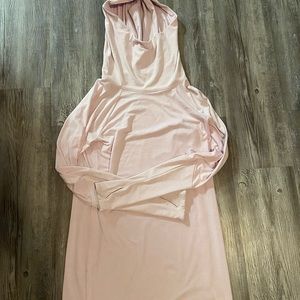 Athleta Light Pink Cowl Neck Hoodie